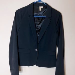 Frenchi Women’s Navy One Button Blazer EUC Size Medium